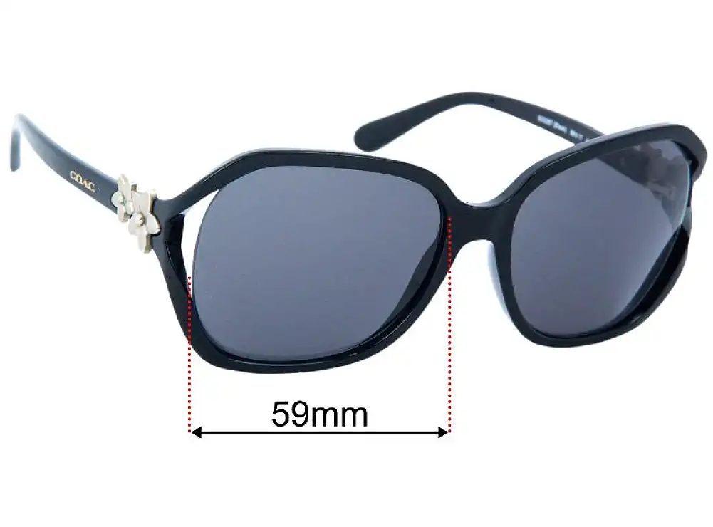 Coach HC8233 59mm Replacement Lenses by Sunglass Fix™